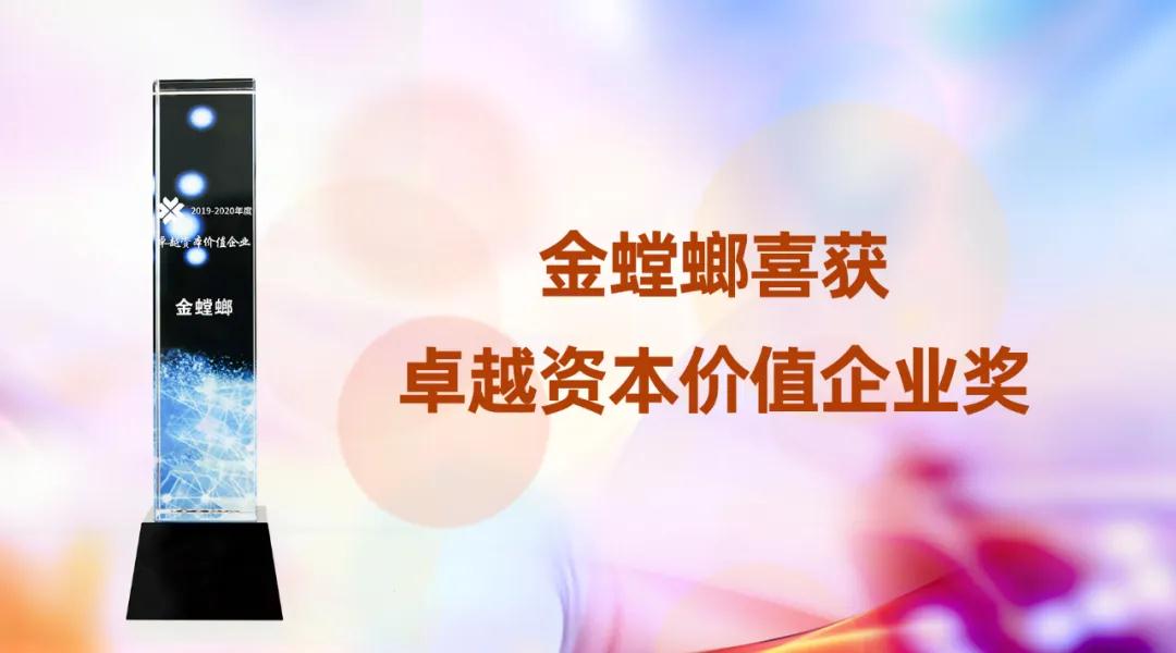 金螳螂喜获卓越资本价值企业奖