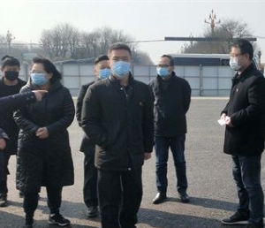 西安市临潼区政府领导到中铁一局三公司黄金大道项目进行调研