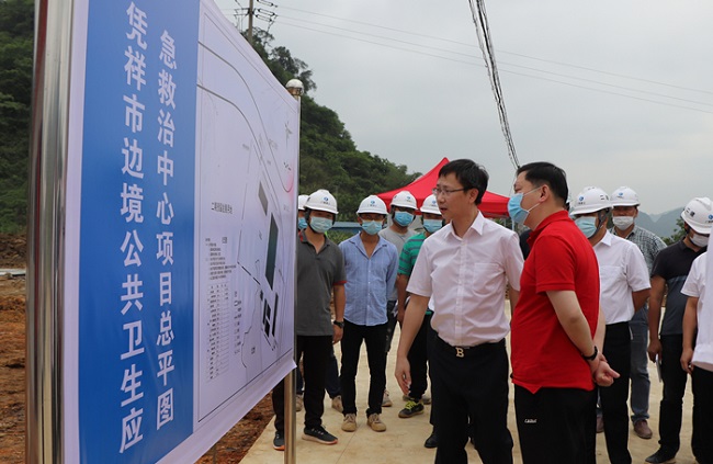 赖榆到二建公司项目检查指导