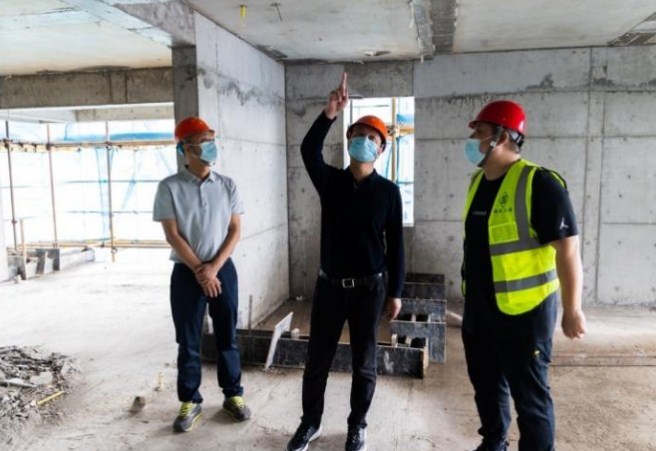 福建二建集团领导周末到项目一线调研指导
