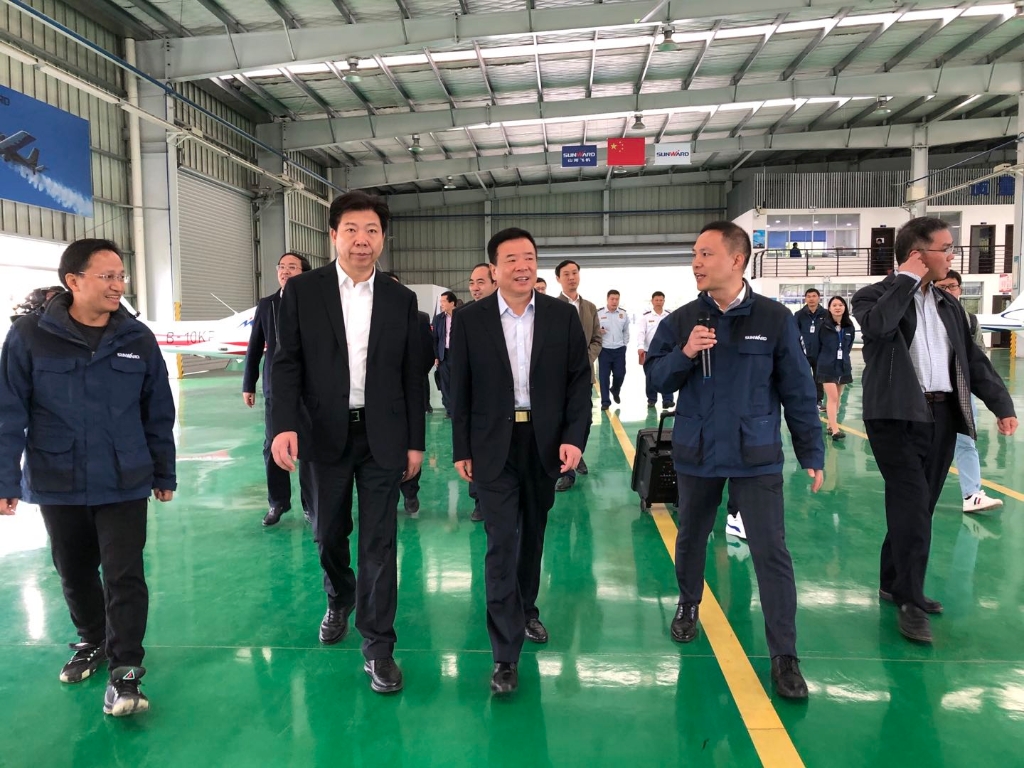 陈飞副省长调研山河科技