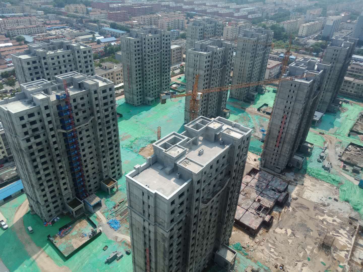 中铁十一局二公司齐河房建项目顺利完成6~15#楼主体验收