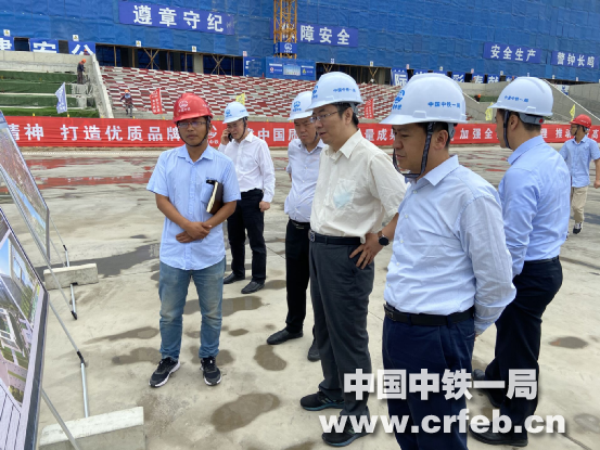西安铁路运输中级法院领导到中铁一局项目调研