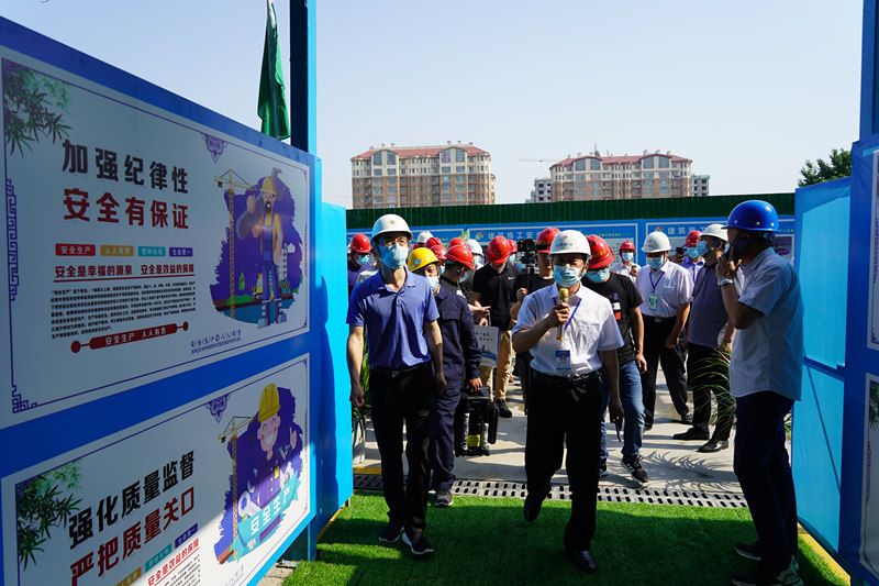 公司承建淄博职业学院附属小学项目迎接全区观摩