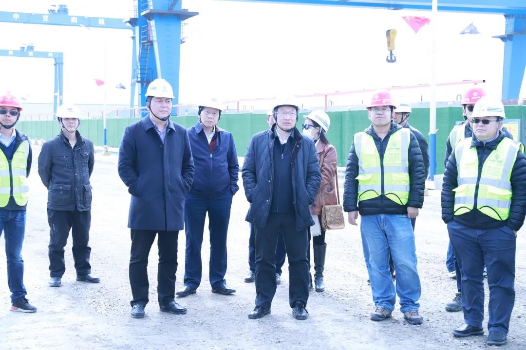 张鸿参加南通吕四港项目现场调研和工作推进会