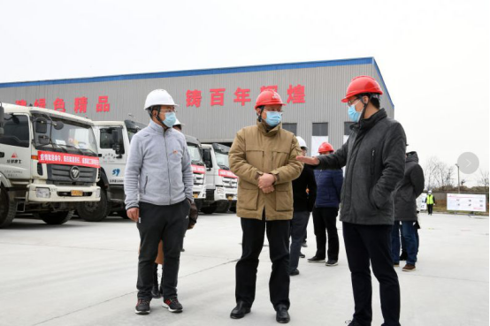 市委国资国企工委常务副书记，市国资委党委书记、主任袁旭一行到集团赛利公司检查指导疫情防控和复工复产工作