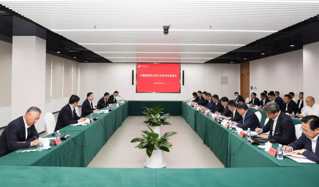 周乃翔调研中建八局雄安项目