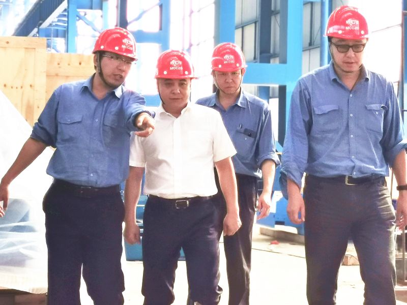 徐立到石钢项目调研指导工作并拜访业主