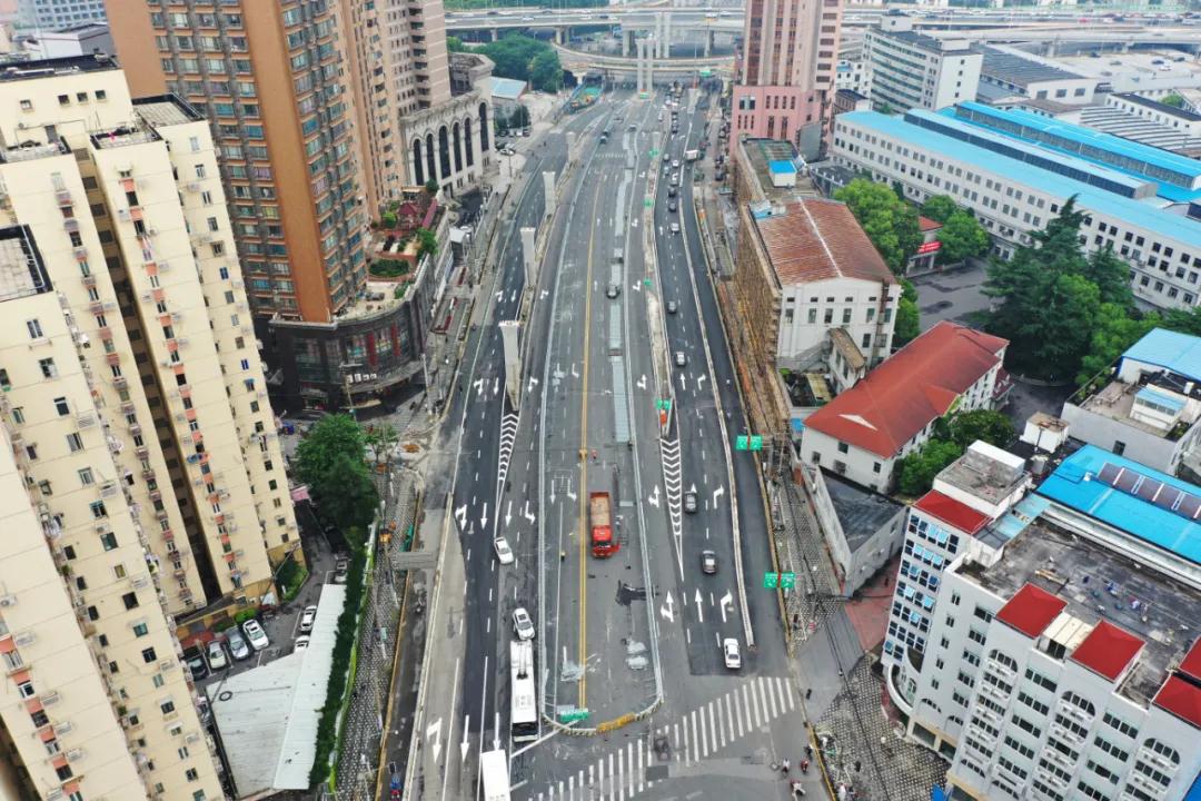 天目路高架北横主线全线翻交工作顺利完成