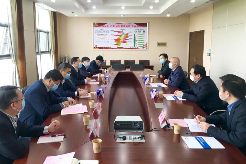 宋占江拜会武汉市长江新城管委会和蔡甸区委主要领导