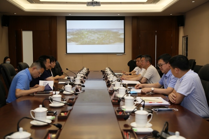 潘必义拜会成都市政府副秘书长、成都东部新区党工委书记张瑛