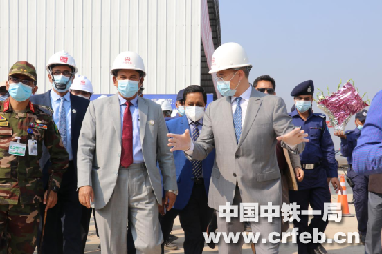 中铁一局建设的孟加拉国最大轨枕厂正式大规模投产