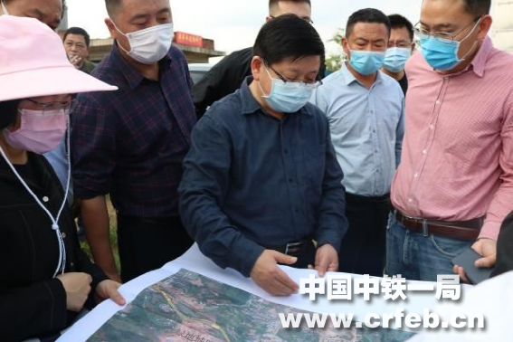 梧州市副市长徐文伟到中铁一局三公司梧州市地下综合管廊项目检查指导工作