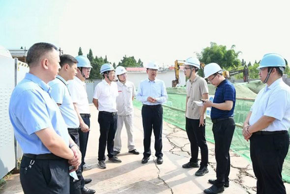 潼南区委书记张安疆调研华兴公司涪江流域水环境综合治理PPP项目