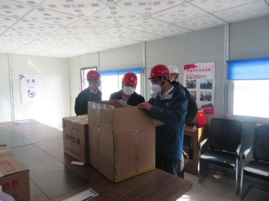 巩汉波到中建六局安装公司中新药业项目调研并检查疫情防控和复工复产工作