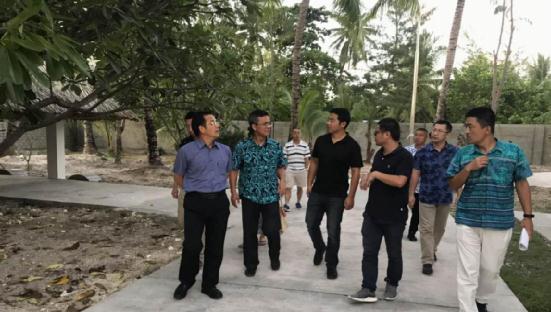 中国驻基里巴斯大使唐松根出席使馆修缮项目一期工程进行竣工验收