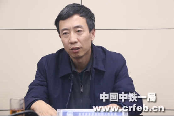 中铁一局副总经理、总工程师安国勇对设计分公司领导班子提出三点要求