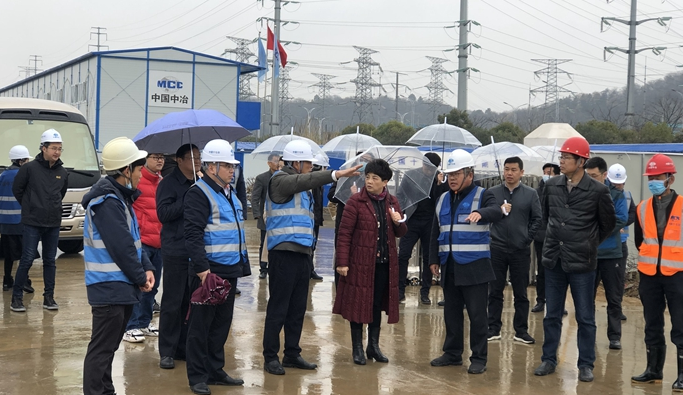 马鞍山经开区党工委书记龚玉芝到十七冶项目调研