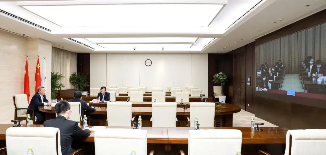 郑学选为集团在津单位宣讲党的十九届五中全会精神