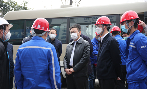 成都市副市长刘玉泉赴艺尚锦江文创中心项目督导检查防疫及复工工作
