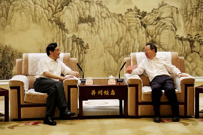 张孟星拜会山西省政协副主席、太原市委副书记、市长李晓波