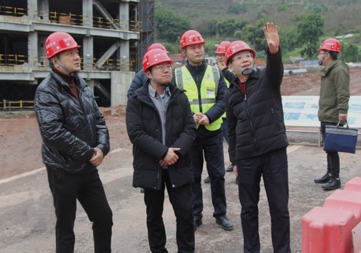 市国资委领导廖志高到集团重点项目开展节前 安全检查