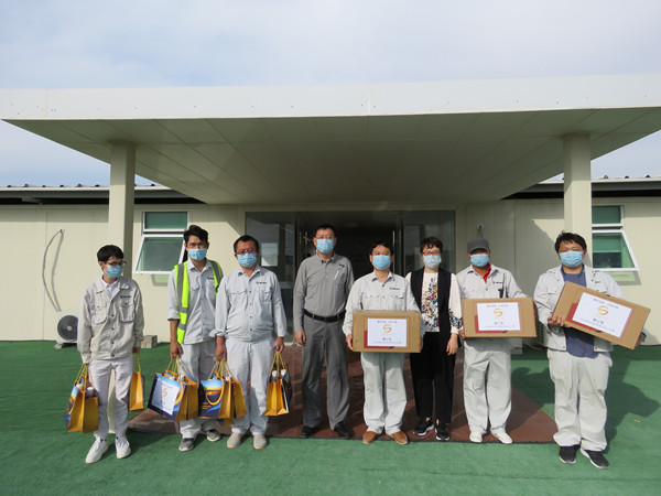  携手抗疫 共克时艰——中阿产能合作示范园向参建方赠送防疫物资