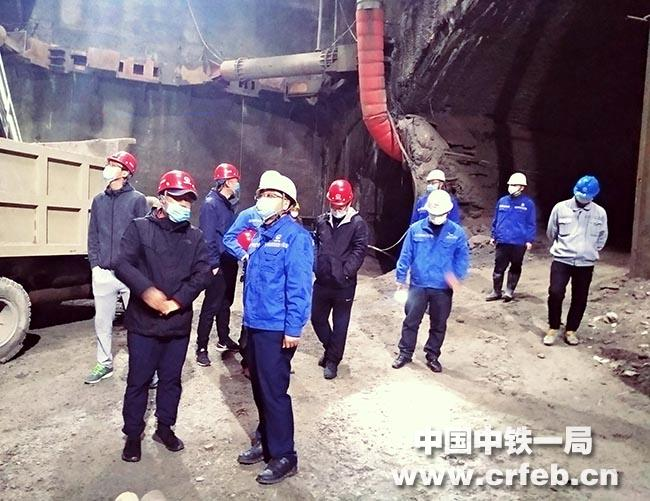 大连地铁集团总经理张军一行到中铁一局二公司大连地铁五号线04标项目检查指导工作