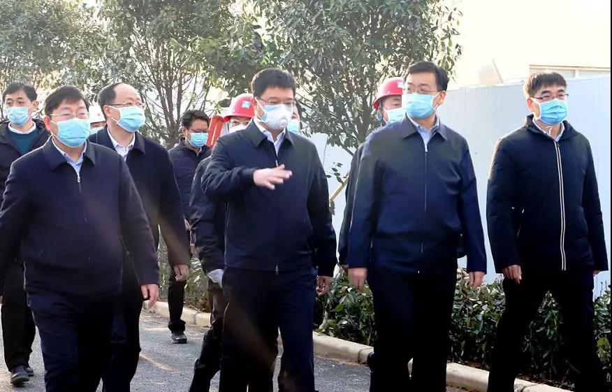 河南省委副书记、省长尹弘赴中建七局建设的郑州市第一人民医院传染病医院调研检查