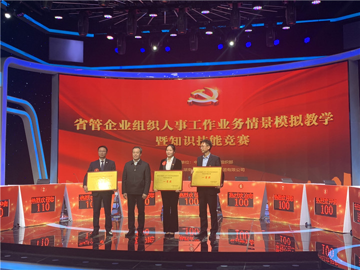 集团荣获省管企业组织人事工作业务指导模拟教学暨知识技能竞赛一等奖