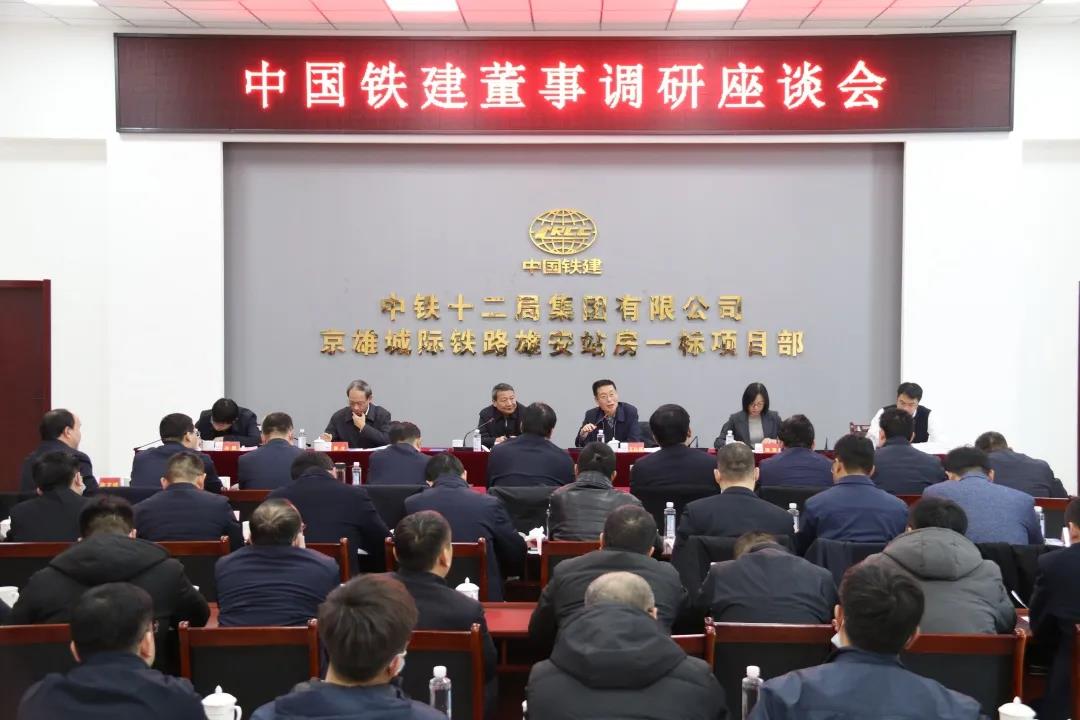 中国铁建董事调研组到中铁建设雄安安置房项目调研