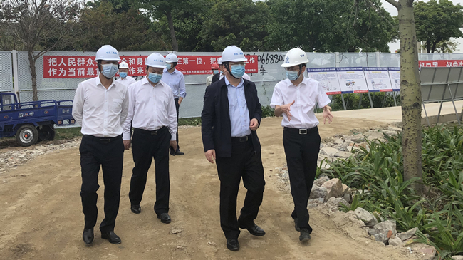由瑞凯到中山片区项目调研指导疫情防控和复工复产工作
