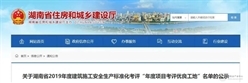 978个项目入围！湖南省2019年度