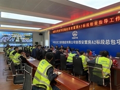 集团公司副总经理于庆涛莅临容西安置房项目检查指导工作