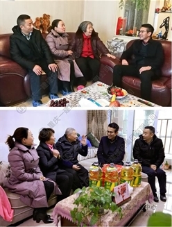 重庆一建领导慰问退休、困难员工