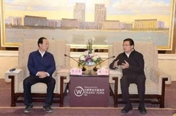 丁焰章拜会无锡市委书记黄钦