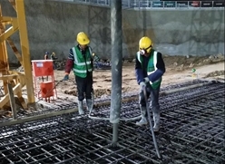 容西安置房项目首块底板顺利浇筑