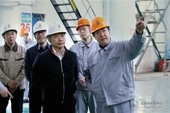 北京建龙重工集团有限公司董事长张志祥一行到中钢邢机参观交流