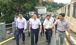 市交通运输局曾岳雄副局长一行调研罗湖分公司深圳养护基地建设试点工作