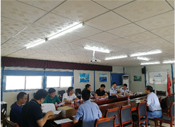海南省两市县劳动保障监察支队到中建六局华南公司三亚海榆东线项目交流学习