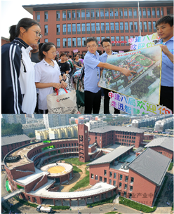 中建八局承建的河北雄县第三高级中学迎来首届学生