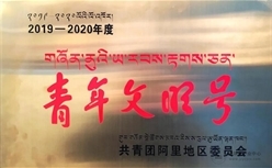 札达项目团支部荣获西藏阿里地区 